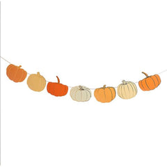 halloween-autumn-pumpkin-gold-foiled-paper-garland-2-5m|HBHH100|Luck and Luck|2