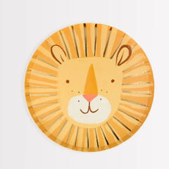 meri-meri-lion-face-paper-party-plates-x-8-jungle-party|223344|Luck and Luck| 1