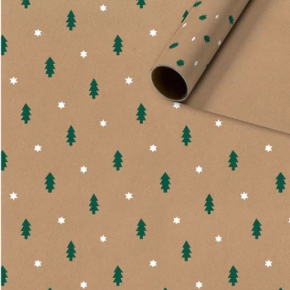 christmas-recycled-wrapping-paper-stars-trees-snowflakes-3-x-3m|RW22RECYCLED2|Luck and Luck|2