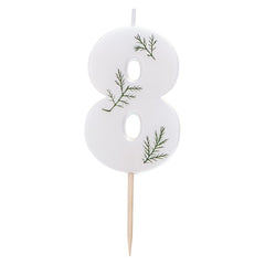 leaf-foliage-number-8-birthday-candle|MIX-583|Luck and Luck|2
