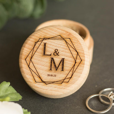 personalised-wedding-ring-box-design-10|LLWWRGBXD10|Luck and Luck| 1