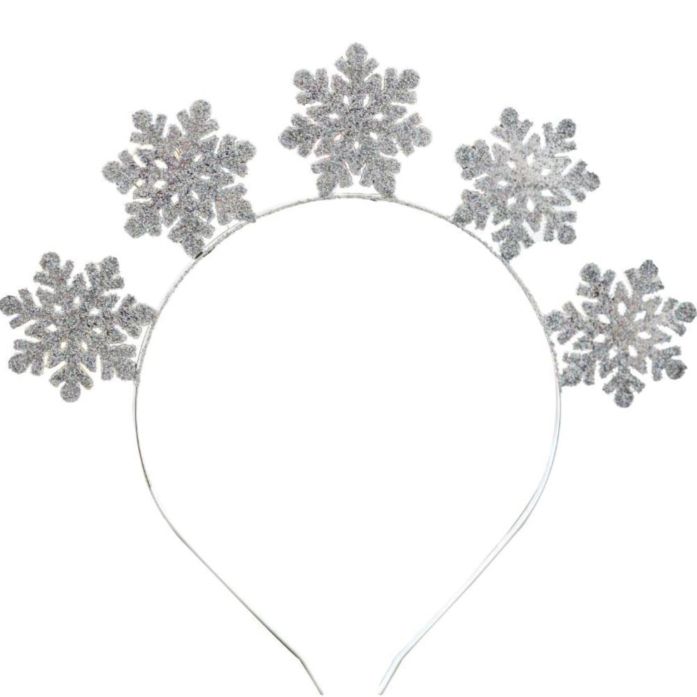 silver-christmas-snowflake-metal-headband-christmas-party|MLC-152 |Luck and Luck|2