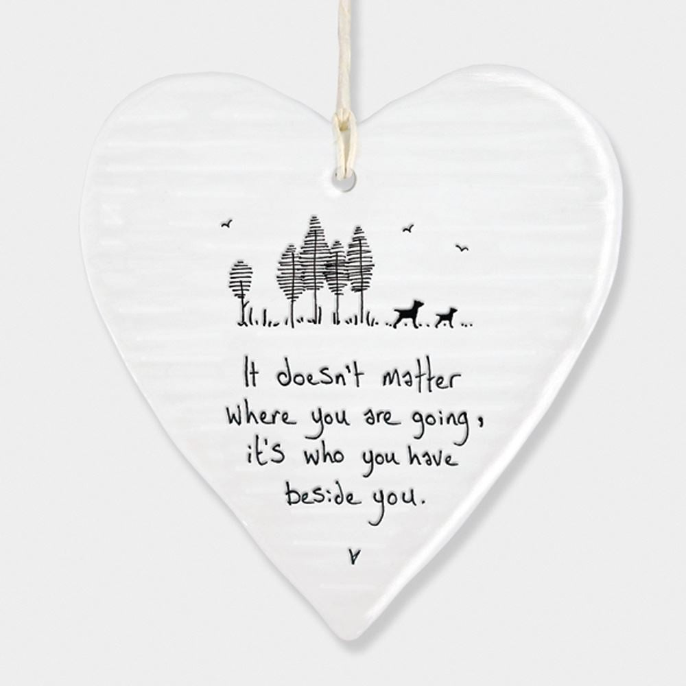 east-of-india-wobbly-heart-it-doesnt-matter-porcelain-hanging-heart-gift|6207|Luck and Luck| 3