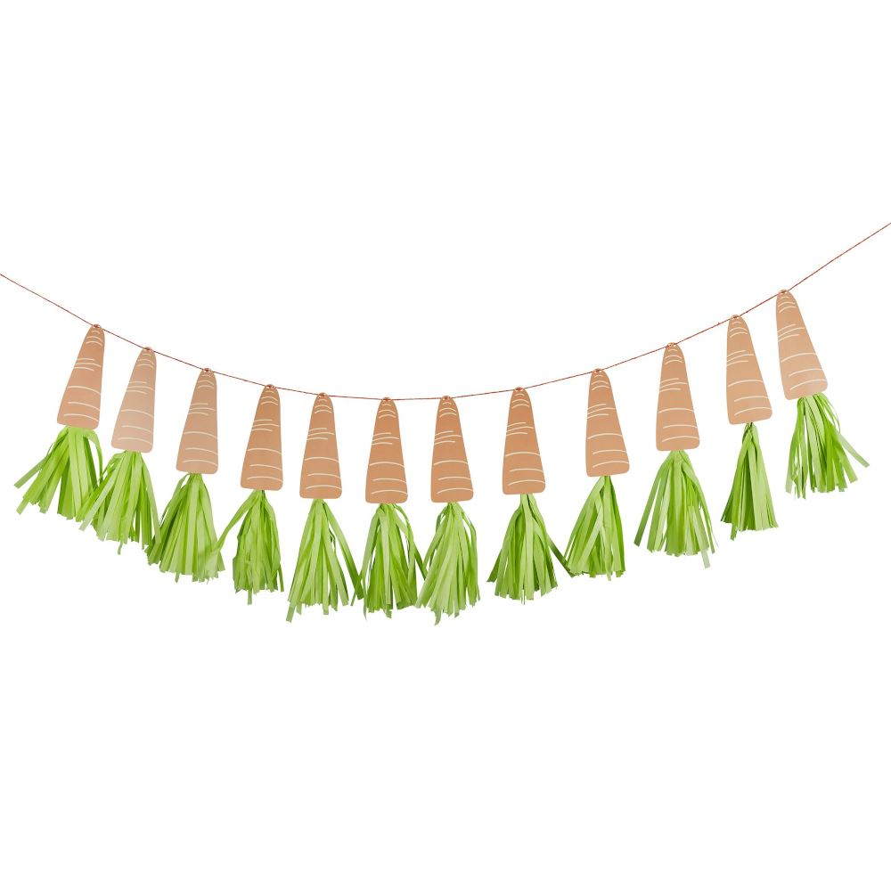 peter-rabbit-paper-carrot-tassel-party-bunting-2m|HBHE111|Luck and Luck|2