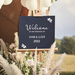 customisable-chalk-board-sign-wedding-party-event|PAMA-121|Luck and Luck| 1