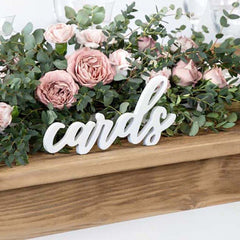 white-wooden-cards-sign-cards-wedding-sign-wedding-decoration|DN4-008|Luck and Luck| 1