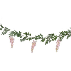 pink-wisteria-artificial-garland-1-8m-home-wedding-decor|TEA-624|Luck and Luck|2