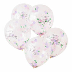 floral-confetti-happy-birthday-party-balloons-x-5-lets-partea|TEA613|Luck and Luck|2