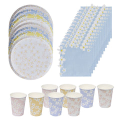 ditsy-floral-party-pack-for-8-people-plates-cups-napkins|LLDITSYFLORALPP|Luck and Luck| 1