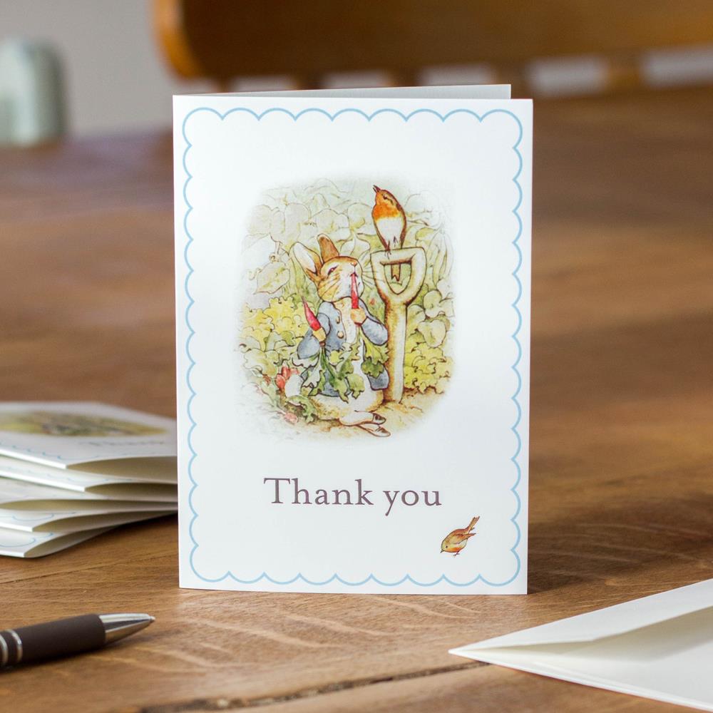 peter-rabbit-thank-you-cards-set-of-6-with-envelope|LLTYPR|Luck and Luck| 1