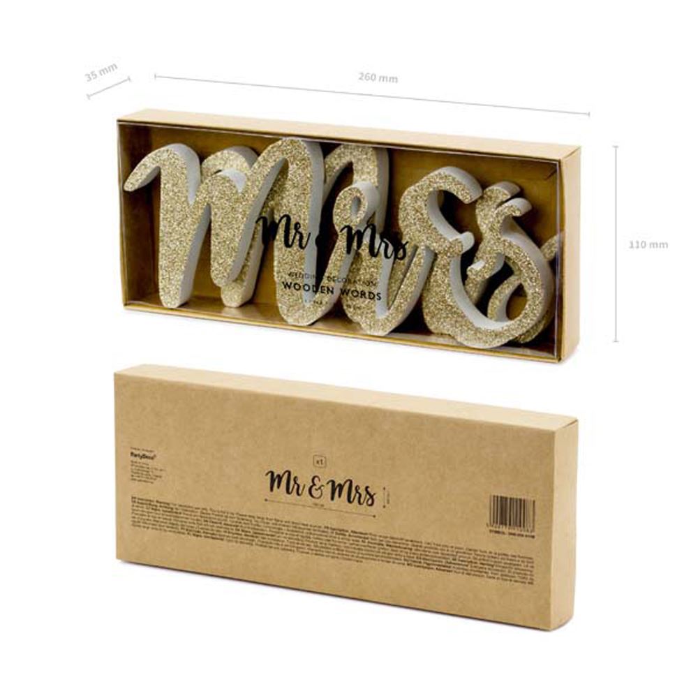 sparkling-gold-mr-and-mrs-wooden-sign-top-table-sign-wedding-sign|DN6-008-019B|Luck and Luck| 3