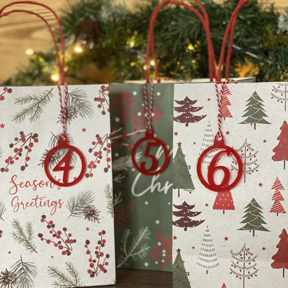 acrylic-christmas-advent-gift-tags-numbers-1-25|LLWWADVENTTAGA|Luck and Luck| 5
