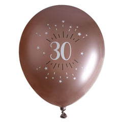 rose-gold-bronze-age-30-balloons-x-6|740100000030|Luck and Luck| 1
