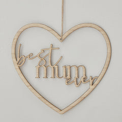 wooden-hanging-wreath-best-mum-ever-heart-mothers-day|MUM-113|Luck and Luck| 1