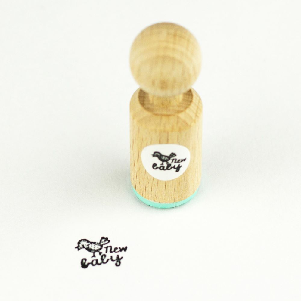 mini-rubber-craft-stamp-new-baby|MINI196|Luck and Luck|2