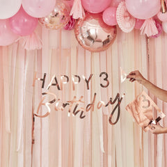 rose-gold-personalised-birthday-bunting-customised-banner-3m|MIX113|Luck and Luck| 1