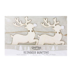 reindeer-shaped-wooden-christmas-bunting-with-pom-poms-1-5m|RC-834|Luck and Luck| 3