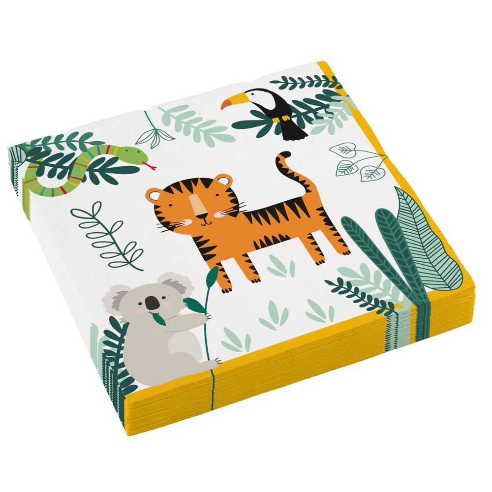 jungle-animal-party-paper-napkins-x-16|9909348|Luck and Luck| 1
