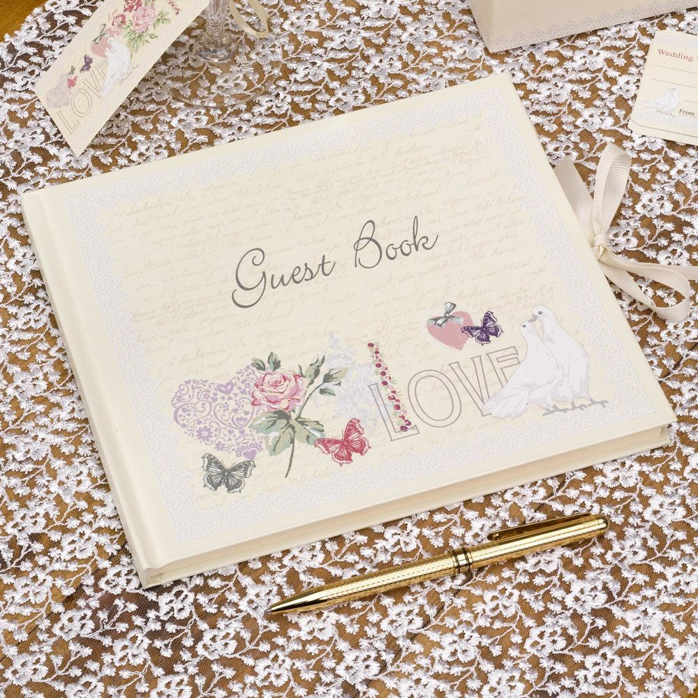 wedding-guest-book-with-love-vintage-style-design|673370|Luck and Luck| 1