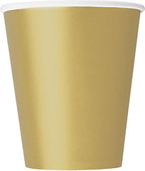 gold-paper-party-cups-set-of-8|3326V2|Luck and Luck| 1