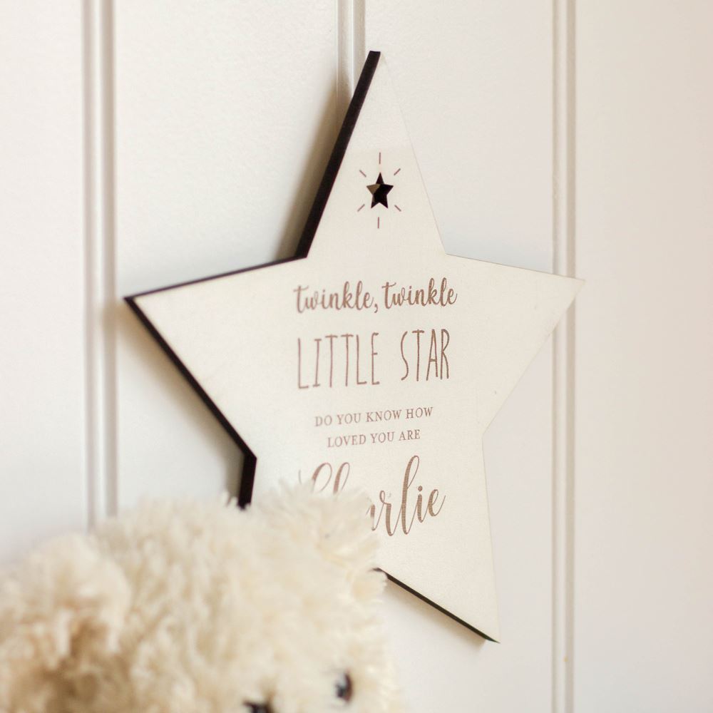 wooden-twinkle-twinkle-little-star-personalised-nursery-sign|LLWWTTLSPNM|Luck and Luck| 6