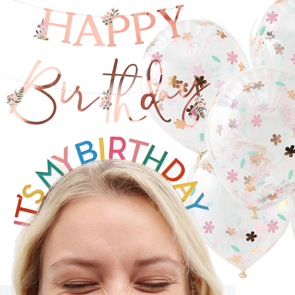 virtual-birthday-party-pack-zoom-party-headband-banner-balloons|VIRTUALBIRTHDAYPP|Luck and Luck| 1
