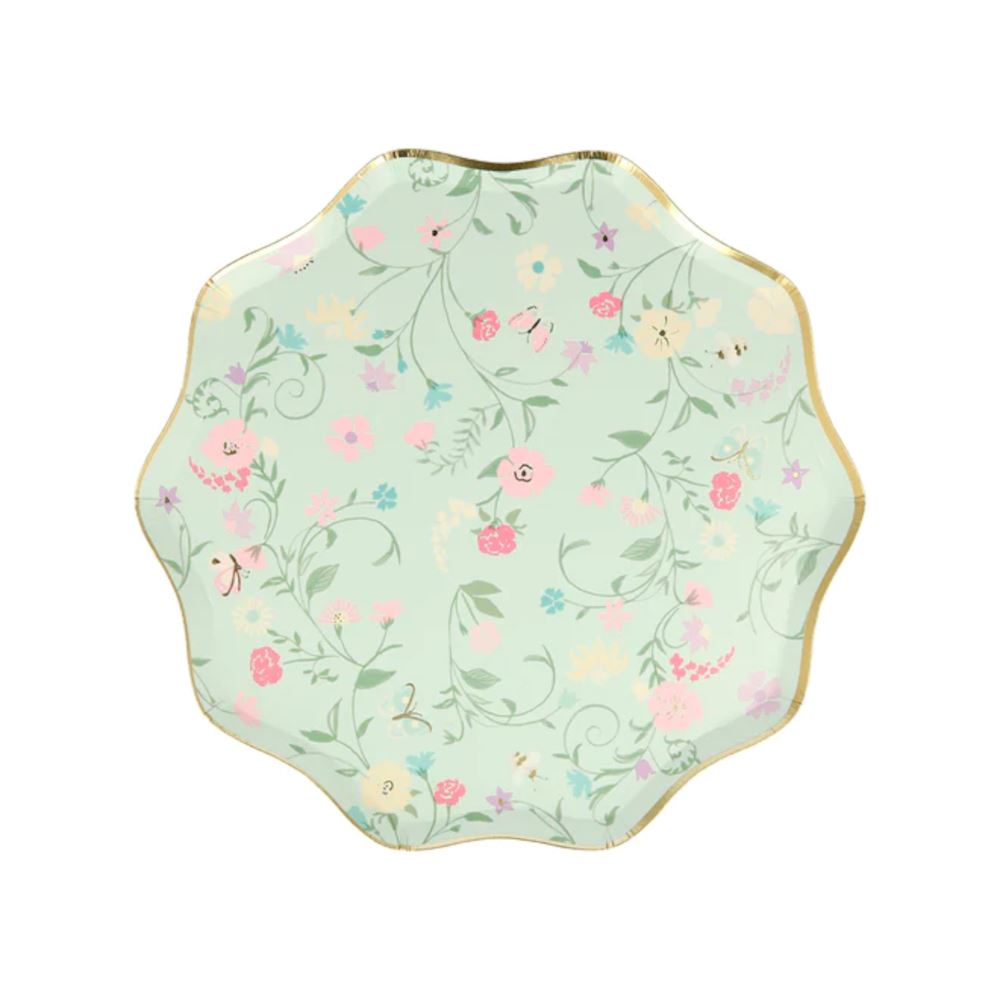 meri-meri-laduree-paris-floral-side-paper-plates-x-8|223416|Luck and Luck| 6