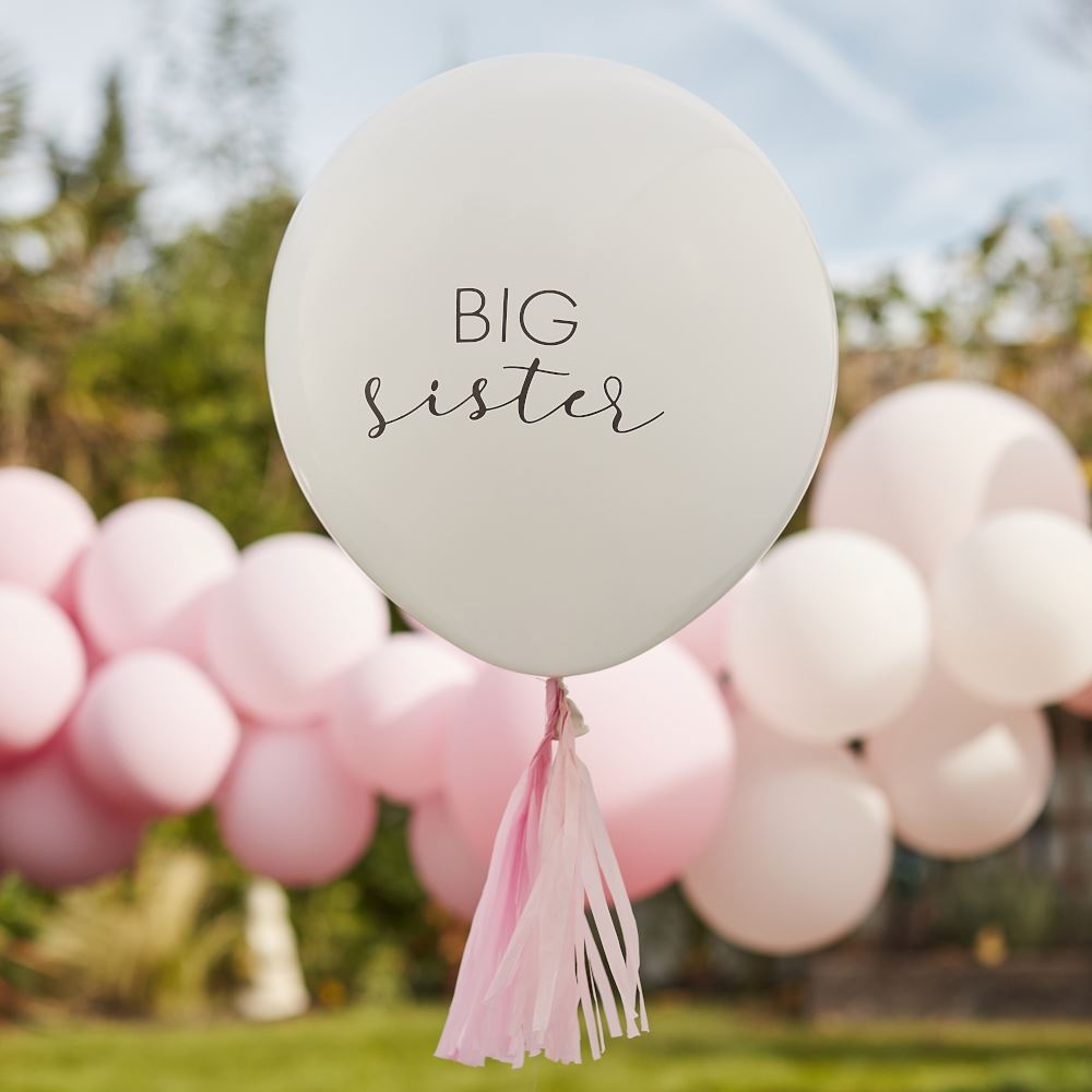 big-sister-balloon-with-pink-tassels|HEB-113|Luck and Luck| 1