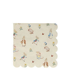 meri-meri-peter-rabbit-and-friends-large-paper-party-napkins-x-20|202971|Luck and Luck| 1