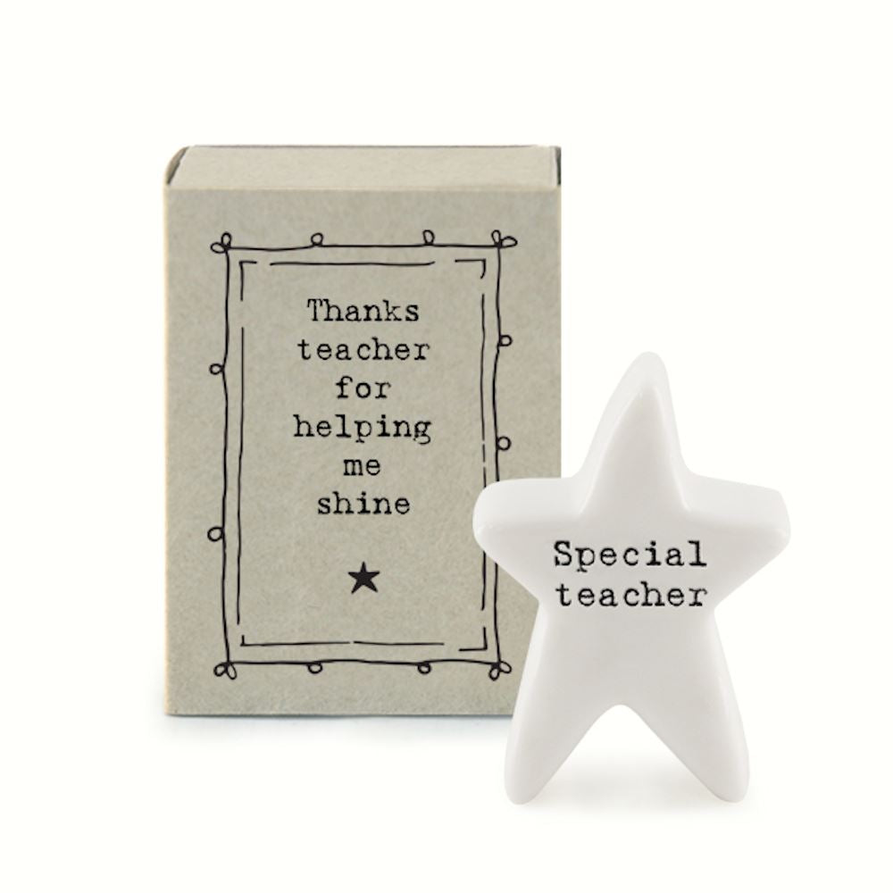 east-mini-matchbox-thanks-teacher-star-porcelain-gift|5663|Luck and Luck| 3