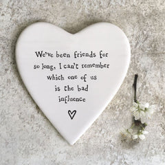 east-of-india-porcelain-heart-coaster-we-ve-been-friends-for-so-long|126|Luck and Luck| 1