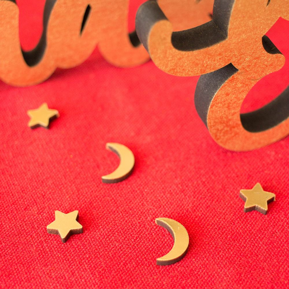 eid-mubarak-moon-and-stars-gold-wooden-table-scatter|LLWWMSTSM|Luck and Luck| 4
