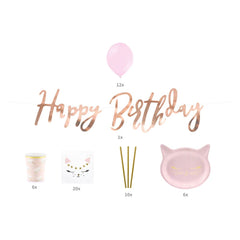 cat-theme-party-pack-birthday-party-set-balloons-plates-napkins-cups|SET12|Luck and Luck| 4