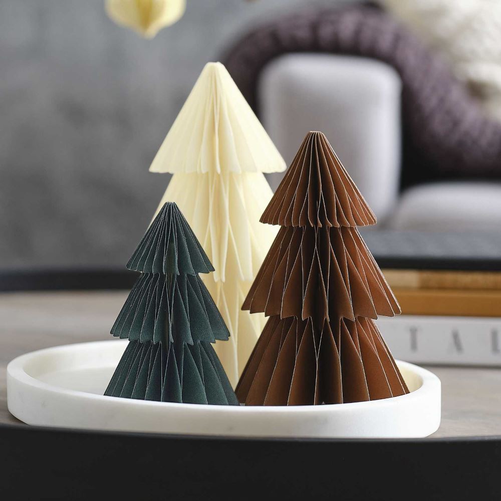 standing-tree-honeycomb-christmas-decorations-x-3|COS-108|Luck and Luck| 1