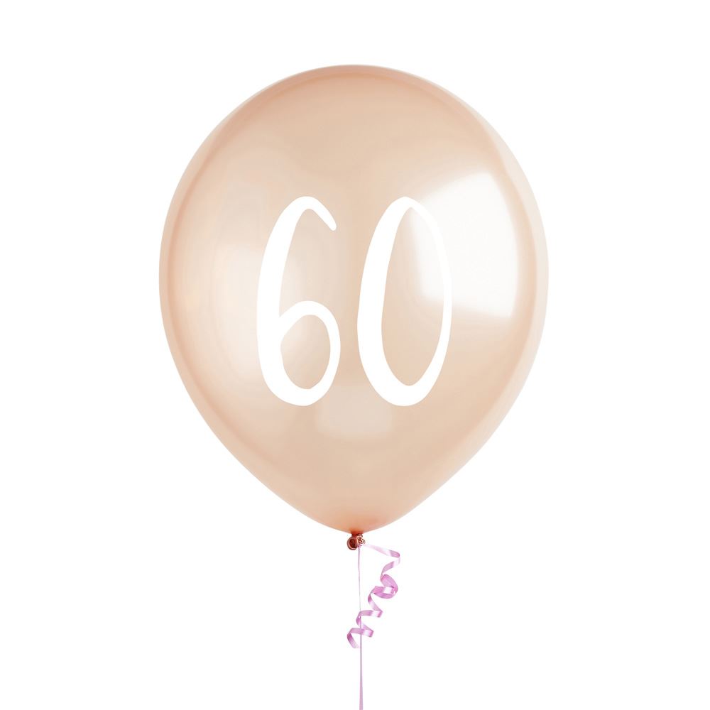 rose-gold-60th-birthday-balloons-party-decoration-x-5|HBMM129|Luck and Luck|2