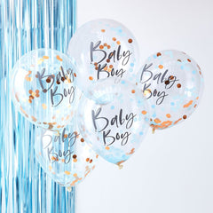 rose-gold-and-blue-baby-boy-confetti-balloons-x-5-baby-shower|TW-802|Luck and Luck| 1