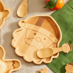 santa-christmas-bamboo-plate-childrens-gift|JQYXM003|Luck and Luck| 1