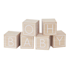 baby-shower-wooden-building-block-guest-book-alternative-oh-baby|OB-124|Luck and Luck|2