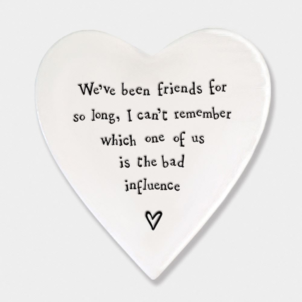 east-of-india-porcelain-heart-coaster-we-ve-been-friends-for-so-long|126|Luck and Luck|2
