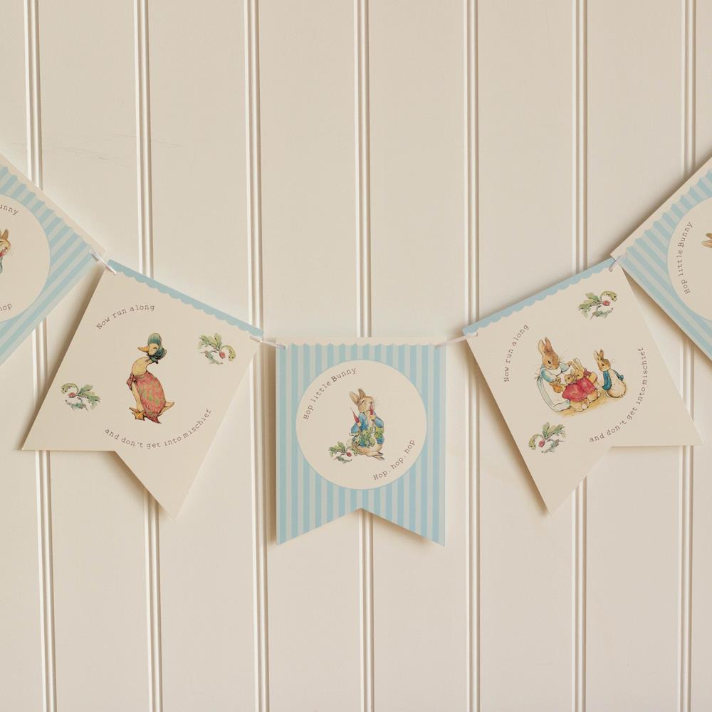 peter-rabbit-bunting-garland-hop-little-bunny-3m-party-decoration|LLPRBUNTING|Luck and Luck| 1