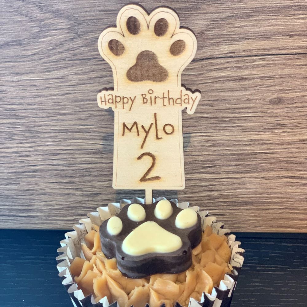 pet-dog-cupcake-birthday-topper-v2|LLWWPCTPD2|Luck and Luck|2