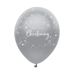 on-your-christening-latex-balloons-silver-x-6|RB345|Luck and Luck| 1