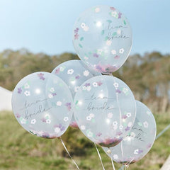 team-bride-hen-party-flower-confetti-filled-hen-party-balloons-x-5|BOHO-316|Luck and Luck| 1