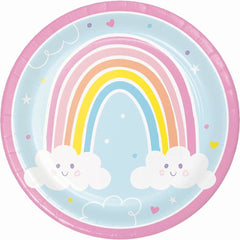 happy-rainbow-party-pack-napkins-plates-and-cups-x-8|HAPPYRAINPP1|Luck and Luck| 4