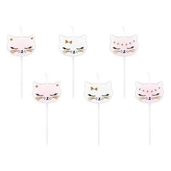 set-of-6-cute-kitten-shaped-birthday-candles-cats-collection-birthday-cake-decoration|SCS-4|Luck and Luck|2