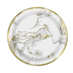 small-7-dessert-plates-gold-foil-marble-design-x-10|73904|Luck and Luck|2