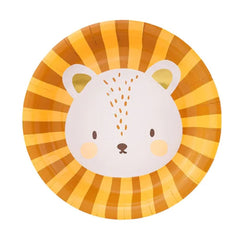 small-lion-paper-party-plates-x-6-animal-party|TPP76|Luck and Luck|2