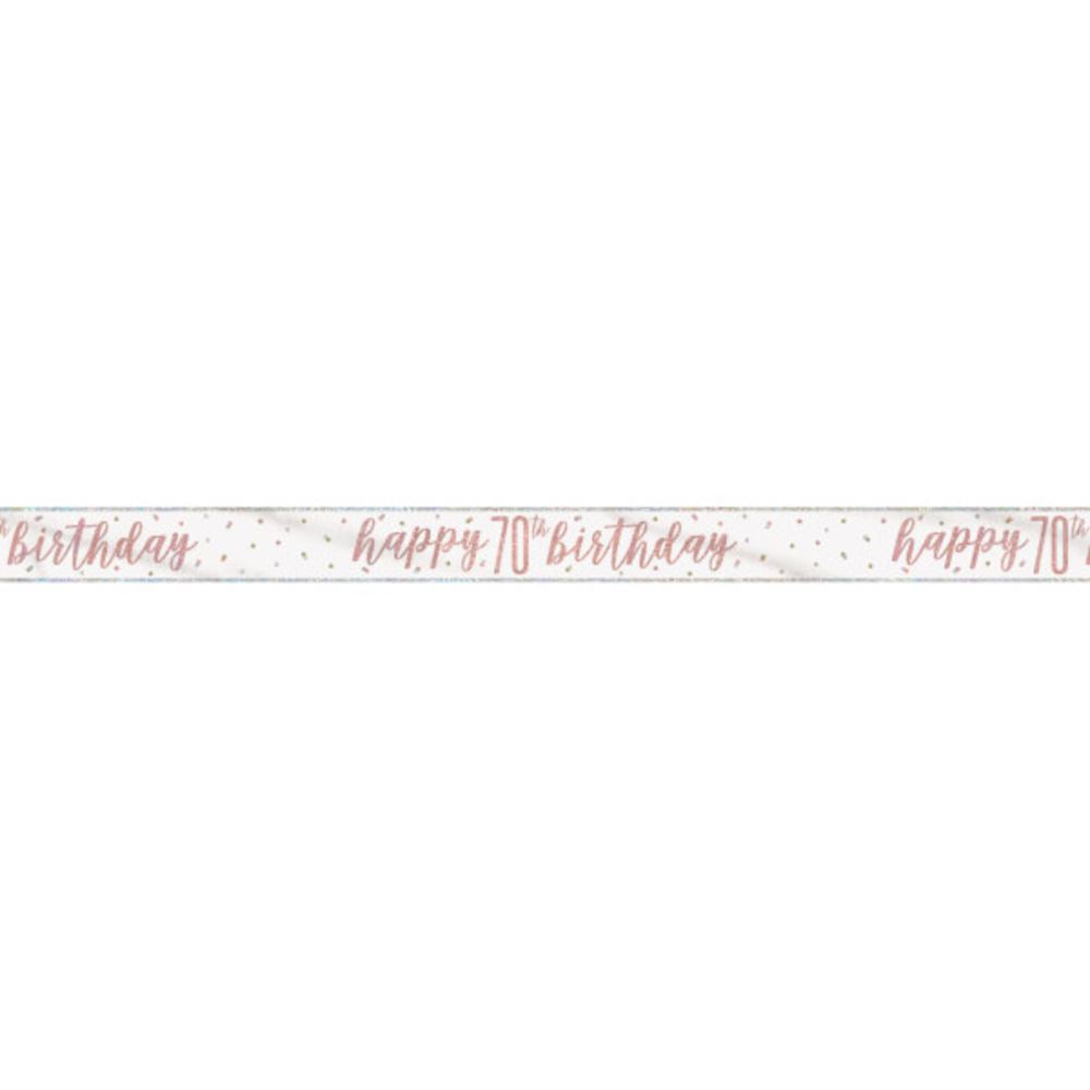 rose-gold-foil-banner-happy-70th-birthday-rose-gold|84859|Luck and Luck| 1