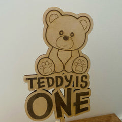 wooden-teddy-bear-cake-topper-personalised|LLWWTEDCTPLLWWTEDCTP2LLWWTEDCTP2|Luck and Luck| 4