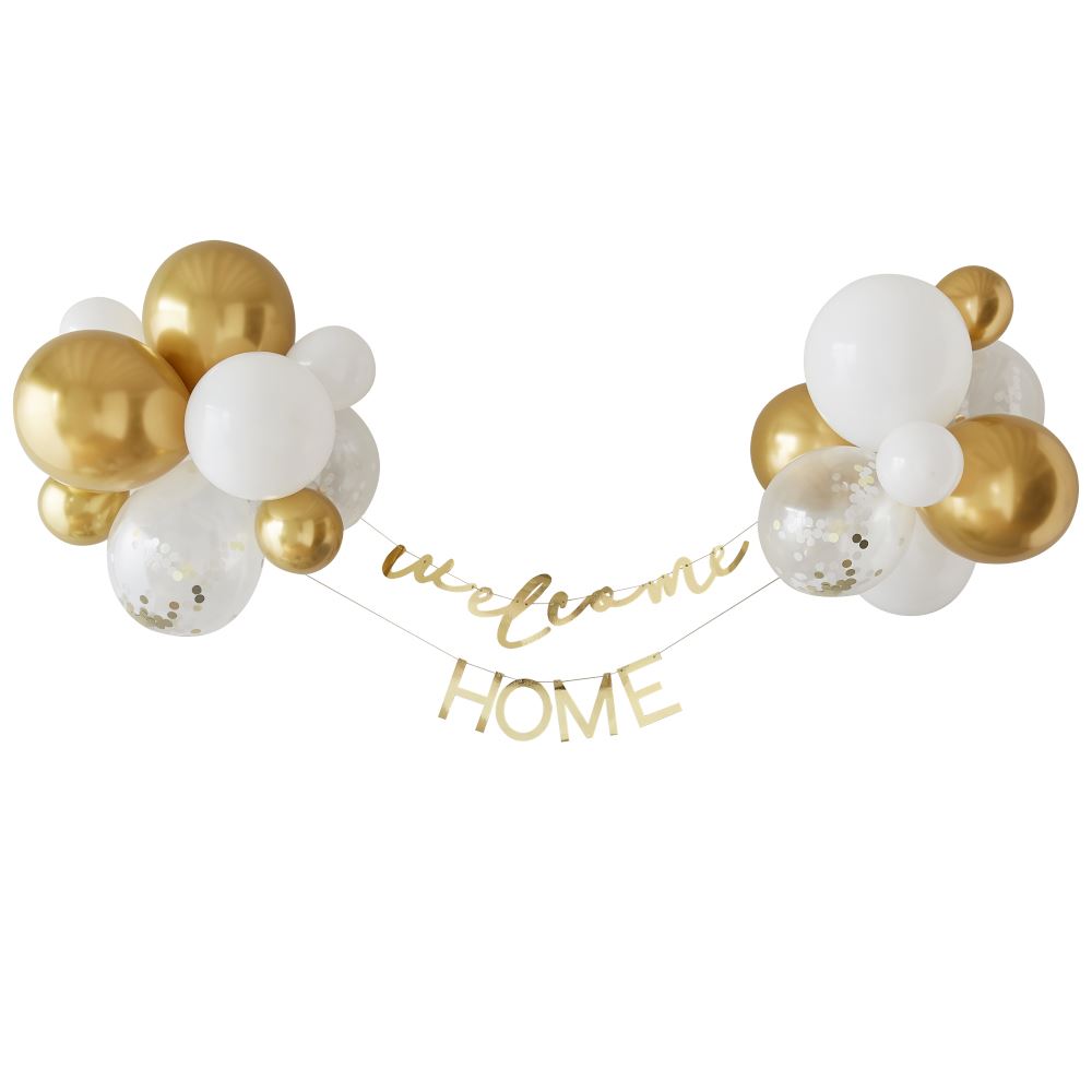 gold-welcome-home-bunting-with-balloons|HEB-120|Luck and Luck| 3